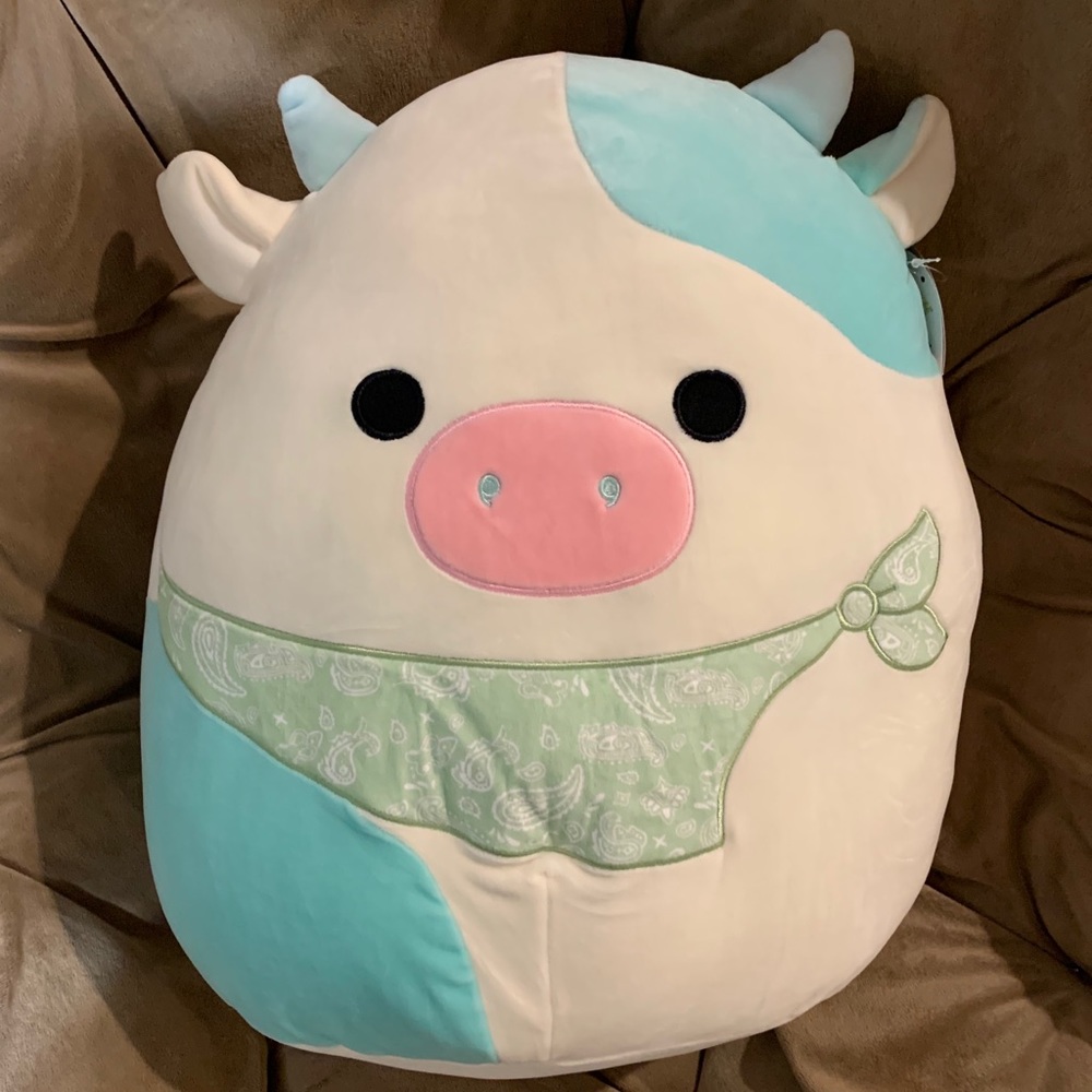 Squishmallow Blue Cow Belana Easter